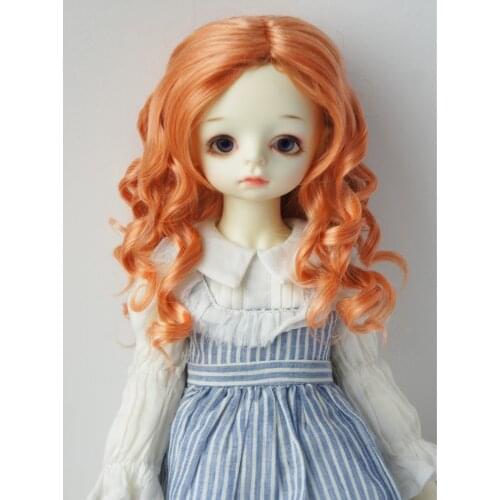 JD259 1/6 1/4 1/3 YOSD MSD SD Lady Roll synthetic mohair BJD wigs 6-7inch 7-8inch 8-9inch Fashion Long curly doll hair