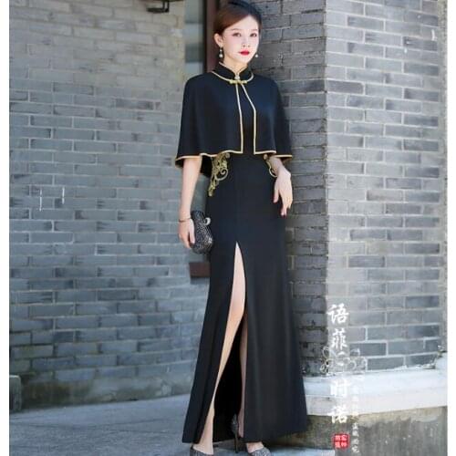 Chinese Cheongsam Improvement Women Long Dress Evening dress