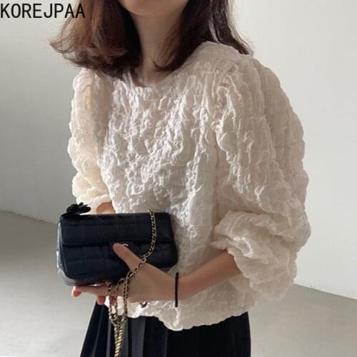 Korejpaa Womens Long Sleeve Shirts