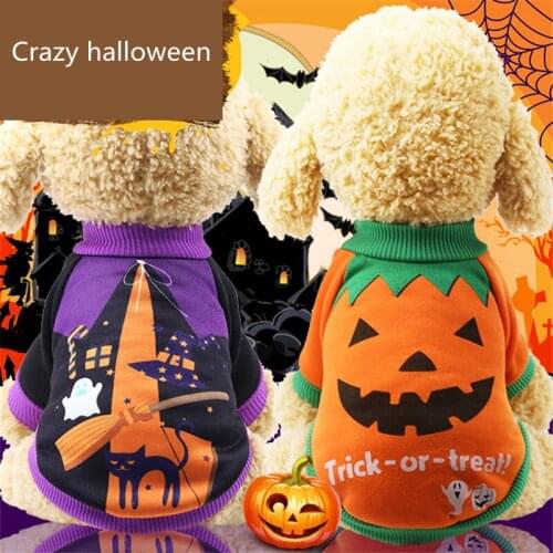 Halloween Pet Pumpkin Costume for Dogs Cats Christmas Dog Clothes for Small Dogs Bulldog Pug Yorkie Clothing Puppy Coats Jackets