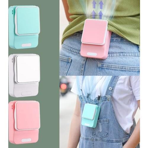 Mini Neck Cooler Small Hung Waist Hand Fan Pocket Childrens Household Portable Table Home Desktop Usb Charge Electric Air Wind