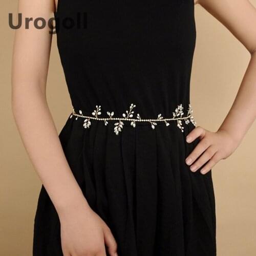 Fashion Bridal Belts With Pearls And Rhinestone Wedding Sash Belt Headband For Wedding Accessories Belts On Party Women Dress