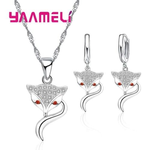 Fashion Women Statement Necklace Earring Set For Wedding Jewelry 925 Bridal Wedding Engagement Jewellery Sets Accessory