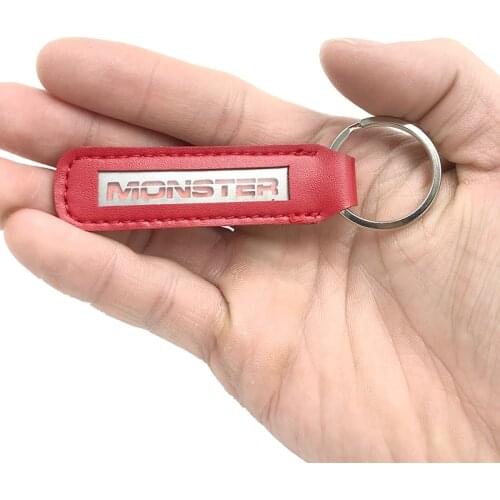 Motorcycle Key Chain Key Ring Keyring Leather Keychain Fashion Gift fits For DUCATI MONSTER 797/821/1200 Monster 696 659 795 79