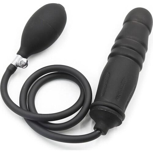 Inflatable Butt Plug Go Out Silicone Inflated Super Big Buttplug Anal Balls Blow Up Expanding Extender Dilatador Sex Toys