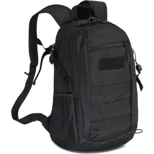 Outdoor Nylon Canvas Waterproof Travel Sports Backpack 15L Student School Mens Camping Climbing Training Army Tactical Molle Bag