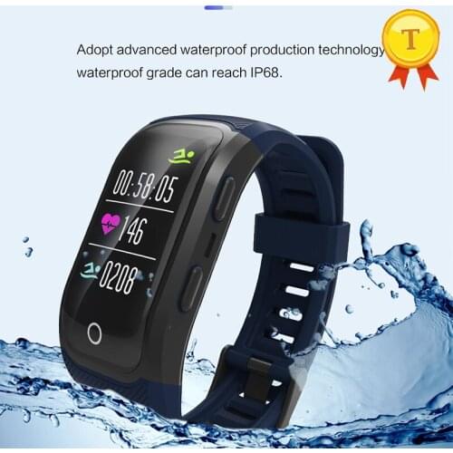 2018 New Color Screen Activity Fitness Tracker smart band IP68 Waterproof GPS sport wristband bracelet for Android IOS phones