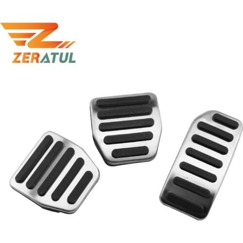 Zeratul Auto Stainless Steel AT MT Gas Pedal Brake Pedals for Volvo XC60 XC70 V60 V70 S60 S60L S80 S80L Car Pedals Accessories