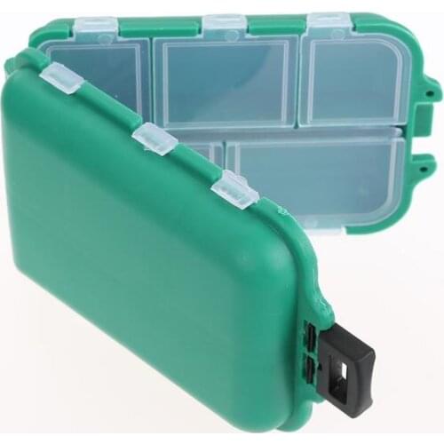 10 Compartments Plastic Fishing Box Bait Case Carp Fish Lures Hooks Storage Case Carp Fishing Equipment Fishing Tackle Boxes