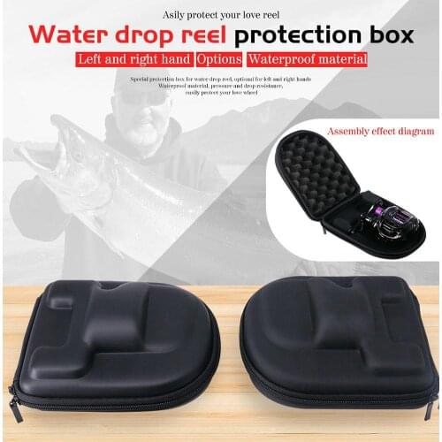 Fishing Bags On For Baitcasting Bait Cast Reel EVA Protective Case Zipper Storage Box L/R Hand None Wheel Bag Waterproof