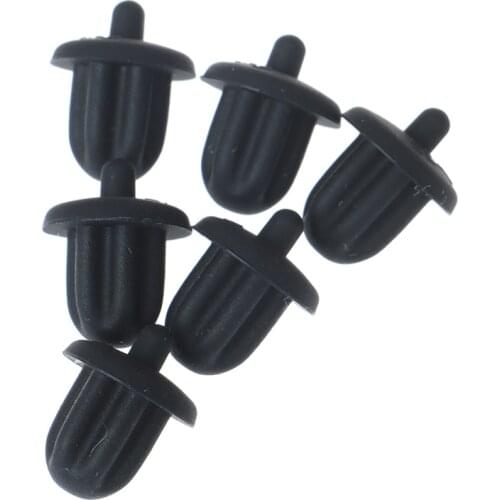 High Quality 10PCS Black Rubber 6.35mm o Jack PC DVD Microphone Socket Dust Cover