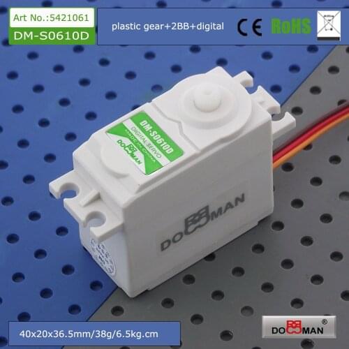 1pcs/lot DM-S0610D 38g/0.15s/6.5kg.cm POM gear 6kg digital servo