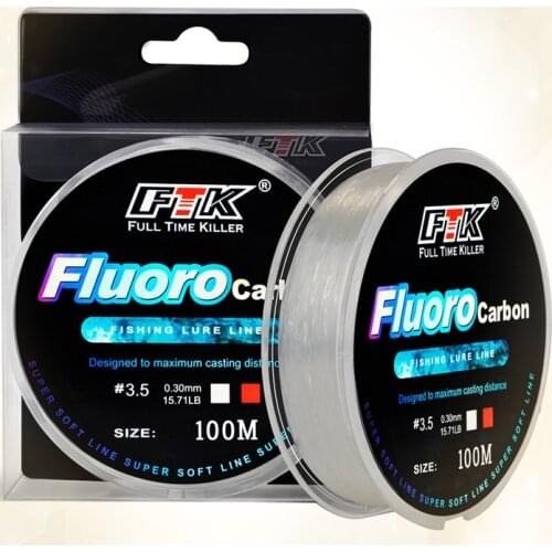 100M Transparent Nylon Fishing Line Japanese Durable Fluorocarbon Sea Fishing Line All Size 0.14mm-0.5mm Fishing Accessories