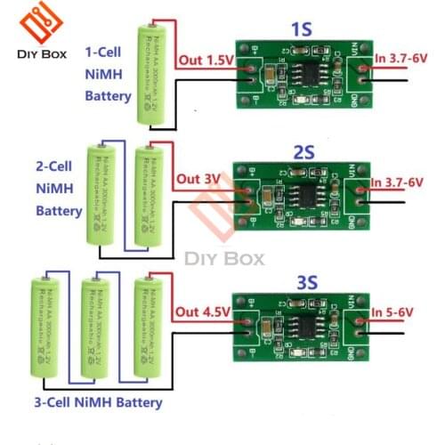 1S 2S 3S CELL 1A NiMH Rechargeable Lithium Battery Smart Charger Module Charging voltage 1.5V 3V 4.5V 5V Input 3.7V-6V 5V 4.2V