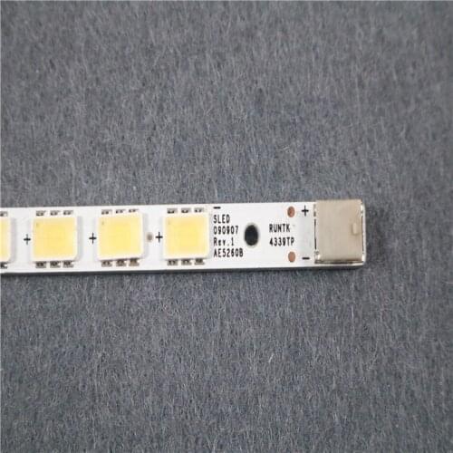 4piece/lot 455mm LED Backlight Lamp strip 43leds For Sharp RUNTK4335TP SLED090907 REV.1 AE4060B LK400D3LA8S 40 inch LCD Mon