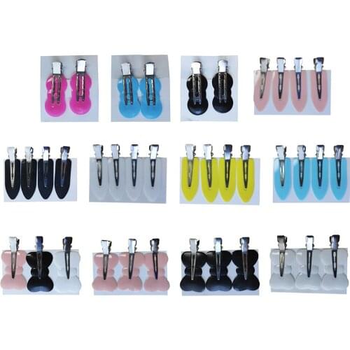 4x No Crease Hair Clips Traceless Sectioning Bangs Clamps for Face Washing