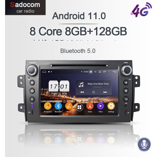 720P PX6 8" DSP 2 din Android 10.0 8 Core 4GB+64GB Car DVD Player GPS Glonass Map autoradio BT 5.0 For SUZUKI SX4 2006 - 2012