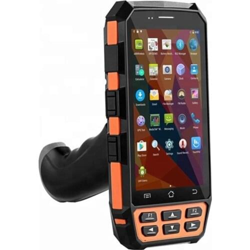 Android 7.0 Mobile Computer 4G NFC Handheld Data Collection Terminal 1D 2D Barcode Reader Price For Supermarkets QR Code Scanner