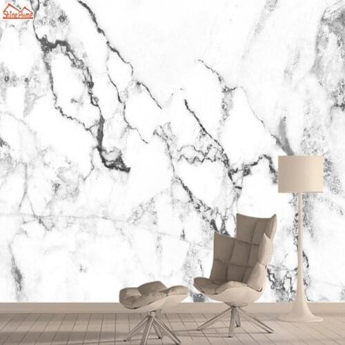 White Marble 3d Photo Mural Wallpaper Wall Paper Papers Home Decor Wallpapers for Living Room Bedroom Peel and Stick Murals Roll