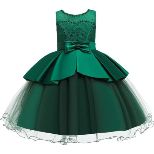 Kids Dresses For Girls Clothing 2020 New Girls Formal Ball Gown Summer Lace Tutu Princess Party Dress Flower Girl Wedding Dress