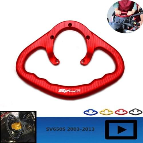 Alconstar- Motorcycle Passenger Handgrips Hand Grip Tank Grab Bar Handles Armrest For Suzuki SV650S 2003 - 2013