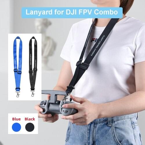 Anti-lost Neck Strap for DJI FPV Combo Remote Controller Adjustable Safety Lanyard Metal Buckle Shoulder Belt Rope Accessories