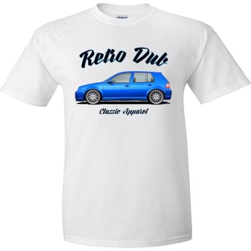 Print T-Shirt Men Harajuku German Classic Car Fans Golfer Mk4 T-Shirt. Retro Dub , Classic Car, German. Modified.Brand Tshirt