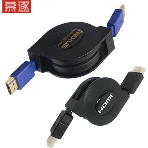 Flexible HDMI-compatible cable male plug to male plug v1.4 1080p Full HD 3D, suitable for HDTV 1m 1.5m 1.8m