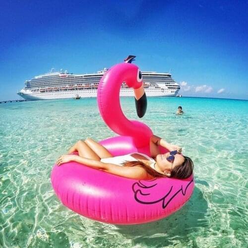 Giant Inflatable Flamingo Unicorn Pool Floats Swimming Rings Floating Chair Air Bed for Beach Pool Party Water Sports Swimming