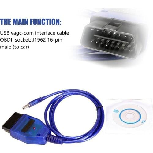 OBD2 Scanner VAG-COM 409.1 Vag Com 409Com Vag 409.1 Kkl OBD2 USB Diagnostic Cable Scanner Interface for VW Audi Seat Volkswagen
