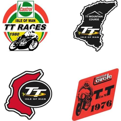 Isle of Man TT Fine Car Vinyl Decal Occlusion Scratch The Whole Body Waterproof Decoration Stickers