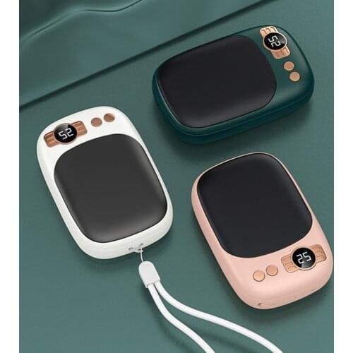Pocket Hand Warmer Power Bank 20000mAh Poverbank Portable Charger External Battery for iPhone 12 Samsung S20 Xiaomi MI Powerbank