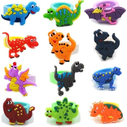 Dionosaur Finger Ring Kids Ring Toy Dion Ring Happy Birthday Decor Kids Boy Jungle Safari Roar Theme Parti Gift For Small Guests