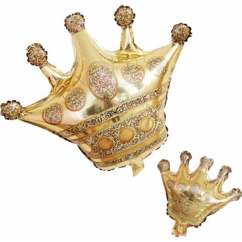 Crown Aluminum Film Balloon Gold Sliver Rosegold Princess Baby Shower Birthday Party Decoration Ballons Children Toys