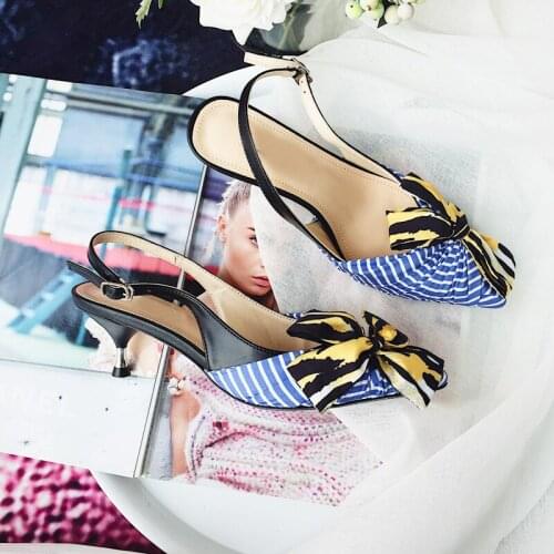 Leather Sandalias Mujer 2020 Med Heels Sandalia Feminina Summer Sexy Sandals Women Party Shoes Women Fashion Zapatos De Mujer