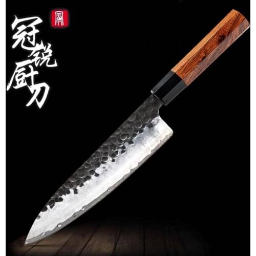 Handmade Kitchen Knives Chef Cleaver Knife Japanese AUS10 High Carbon Steel ECO Friendly Cooking Tools Natural Wood Handle