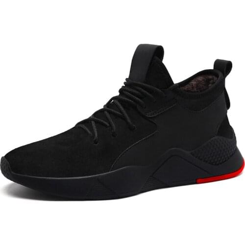 Hot Selling 1 Pair Heavy Duty Sneaker Safety Work Shoes Warm Plush Puncture-proof for Men Winter -B5