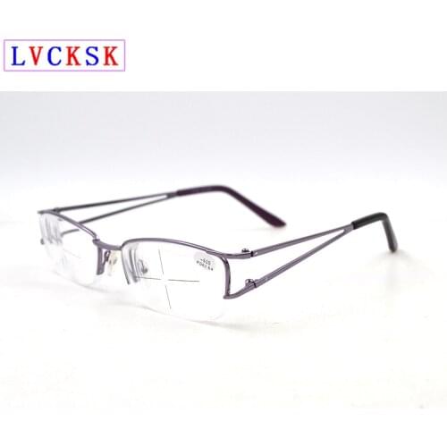 LVCKSK Women's Semi-rimless Glasses For Vision