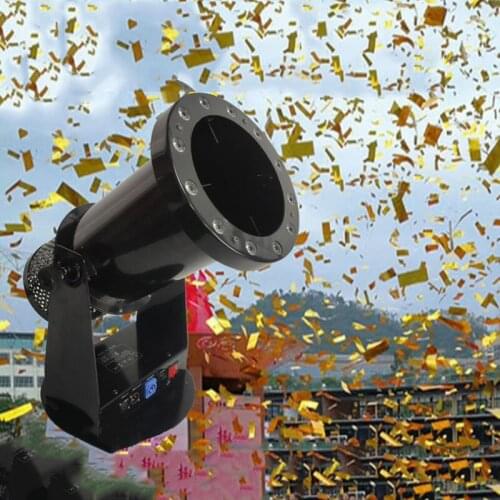 LED colored paper machine electric confetti color poppers machine DMX512 stage wedding effect celebration equipment 110/220V