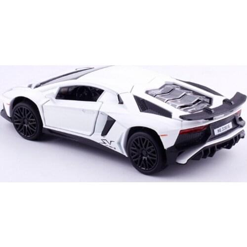 Mini 1/32 scale alloy sound and light car toy die casting pull back model toy sports car children gift collection boxed display