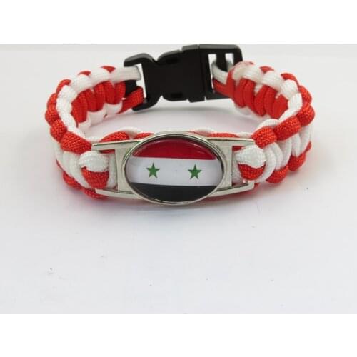 Fashion love syria National flag Bracelets handmade syria bangle fashion Women and men ornament syria flag bangle
