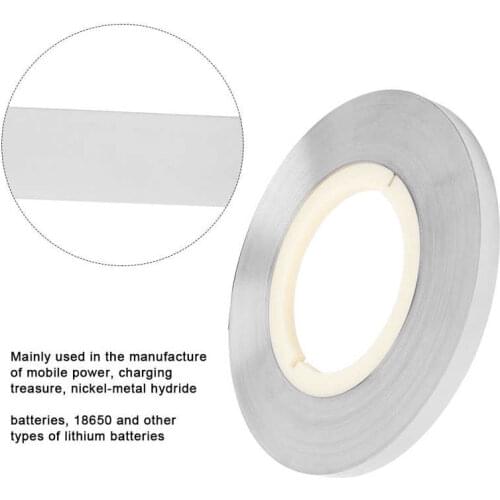 Nickel Steel Nickel Plated Strip Tape Battery Spot Welding Tape 1KG 0.15 * 10mm / 0.15 * 8mm Optional