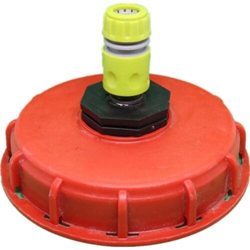 Plastic IBC Tank Cap Cover Lid Bung Adapter with Water Injection Connector Plug