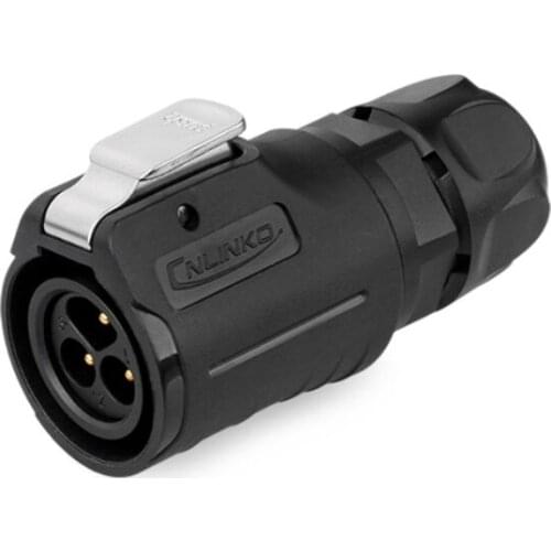 Industry M16 IP67 3pin waterproof connector 3 pin female and male cable connector Led strip lighting power connector panel mount