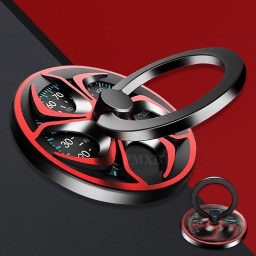 Luxury Metal Mobile Phone Socket Holder Universal Telephone Cellular Spinner Rotary Rotation Gyro Finger Ring Stand Accessories