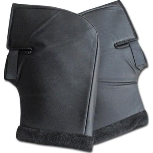 Motorcycle Handlebar Gloves Winter Leather Waterproof Protective Handlebar Thermal Gloves Large Mouth Cuff