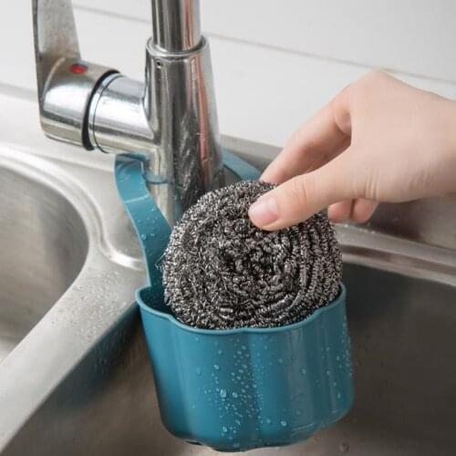 Sponge Soap Debris Rack Plastic Hanging Storage Kitchen Sink Drain Rack Basket Faucet Organizer Shelf Portable Home Kitchen Tool