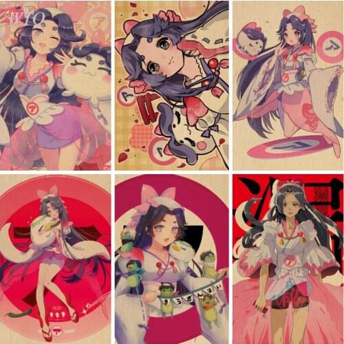 Japan Anime Sarazanmai Anime Posters Retro Poster Home Decor Wall Decor Wall Art Canvas Painting Photos for Childrens Room