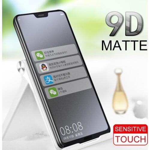 Fingerprint Full Cover Matte Tempered Glass for huawei honor 20 10lite 8x 8a 8s 8c P20 P30 Lite P Smart 2019 Screen Protect Film