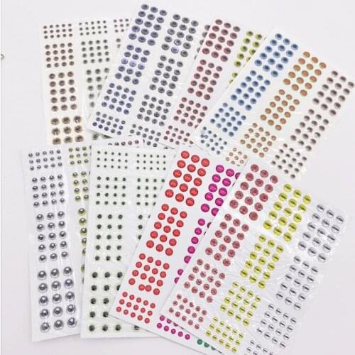 1Pack=183pcs*Soft Bionic 3D Holographic Fishing Lure Eye Fly Tying Jig Lure Bait Crankbait Minnow Popper VIB Artificial Fish Eye